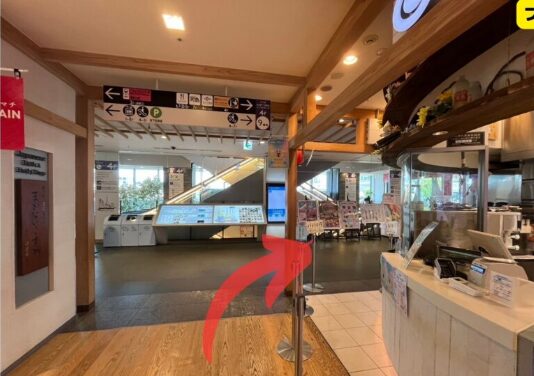 東京ソラマチ内スカイアリーナ出口前の通路|スカイツリー入口直前の様子