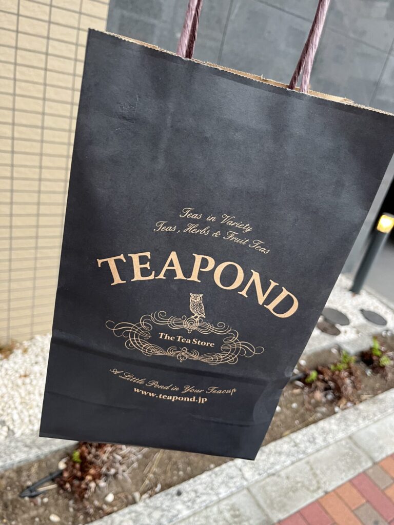 TEAPONDで購入したミルクティー用ブレンドの茶葉パッケージ