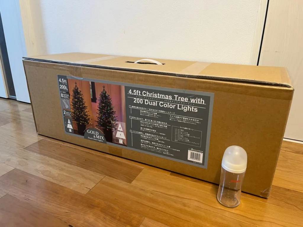 コストコのクリスマスツリー137cmを徹底レビュー｜電飾内蔵で片付け